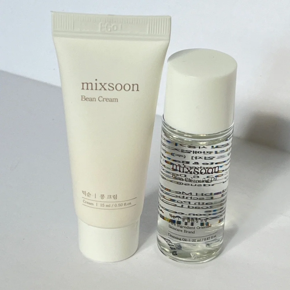 NEW Mixsoon Travel Size Bundle | Bean Cream | Cleansing Oil | Cleansing Foam
